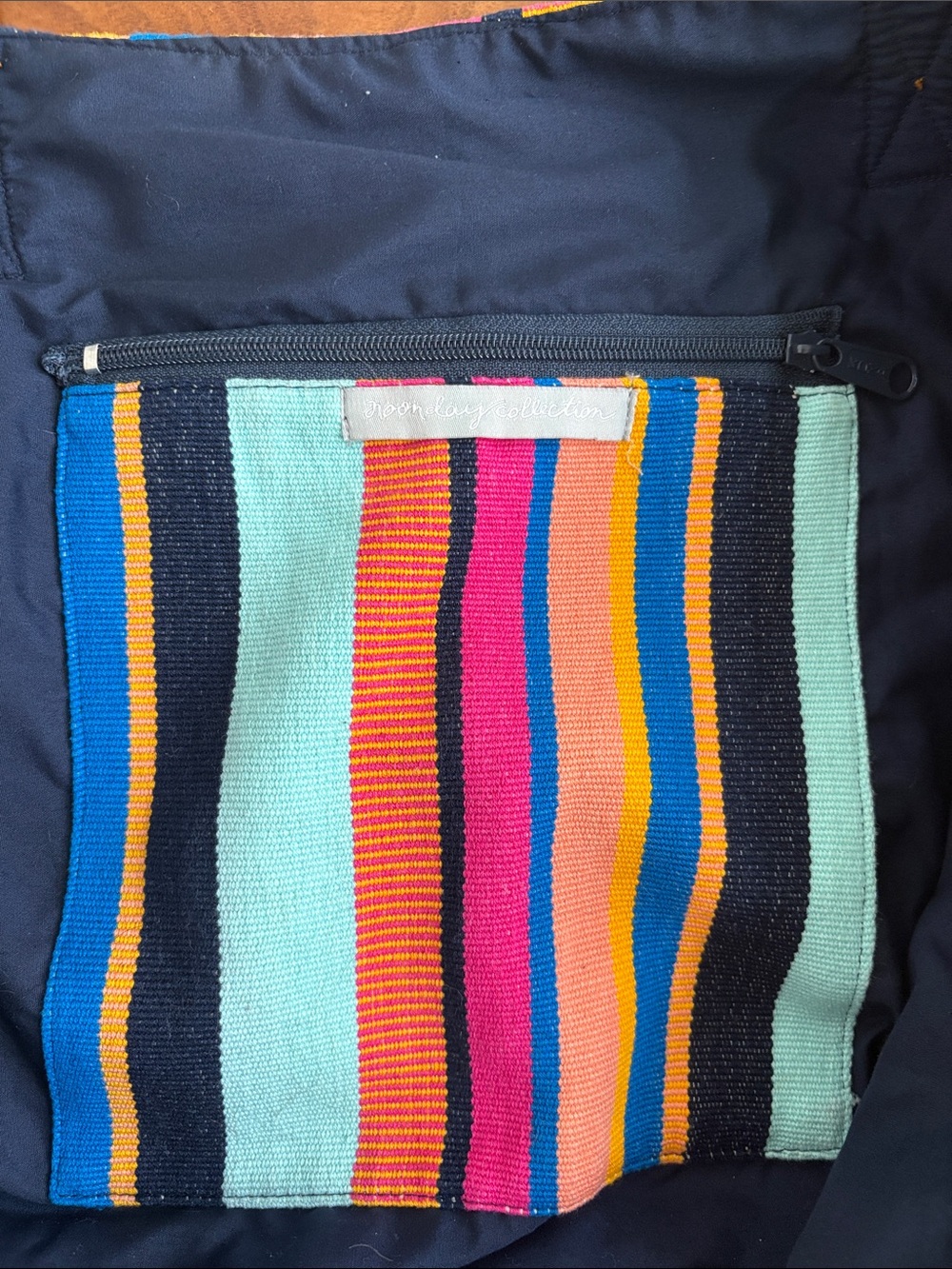 Noonday Collection Handwoven Artisan Tote Bag Fair Trade Woven Leather Straps - Picture 8 of 11